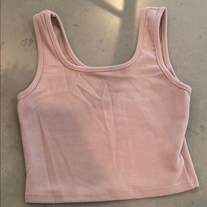 mauve cropped tank